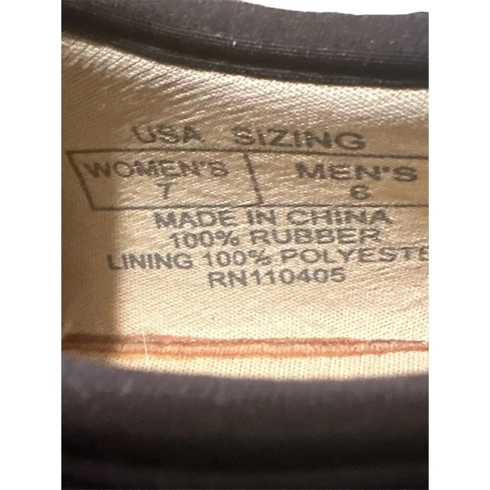 Mudruckers Mud Barn Garden Waterproof Shoes Boots Unisex‎ US Size W 7 M 6 VGUC